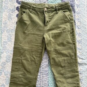 Art class, 12 plus kids, dark green cargo pants